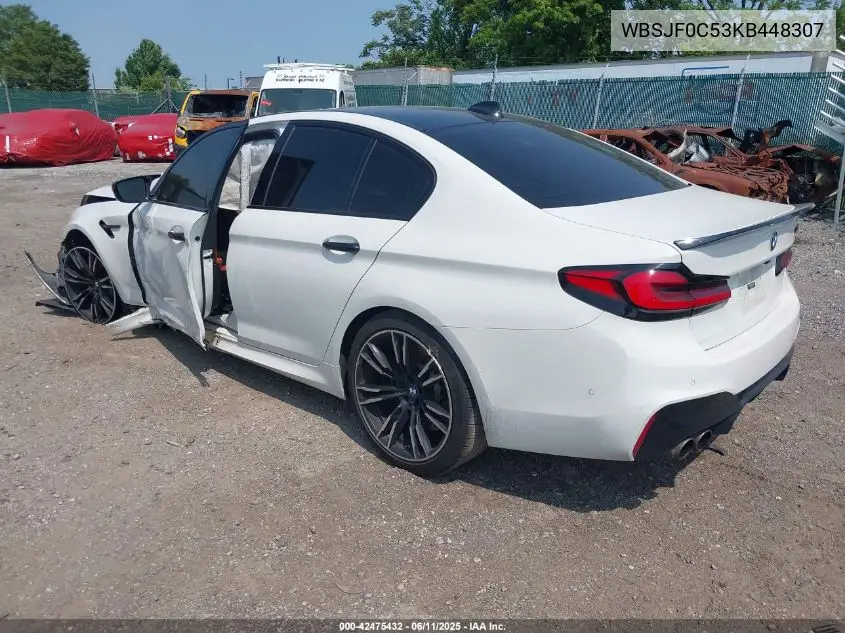 2019 BMW M5 VIN: WBSJF0C53KB448307 Lot: 42475432