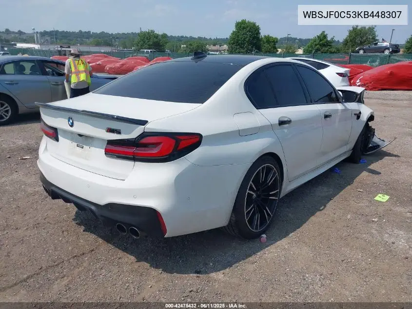 2019 BMW M5 VIN: WBSJF0C53KB448307 Lot: 42475432