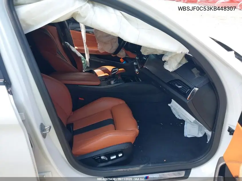 2019 BMW M5 VIN: WBSJF0C53KB448307 Lot: 42475432