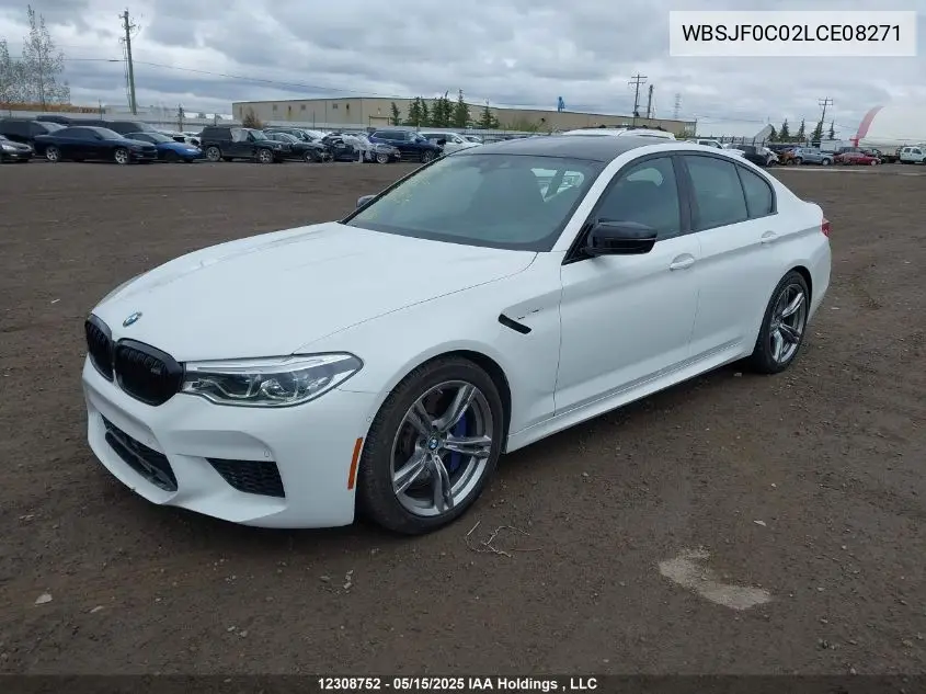 2020 BMW M5 M5 Competition VIN: WBSJF0C02LCE08271 Lot: 12308752
