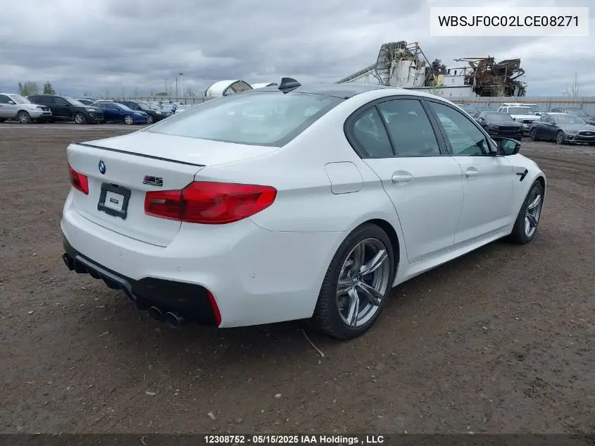 2020 BMW M5 M5 Competition VIN: WBSJF0C02LCE08271 Lot: 12308752