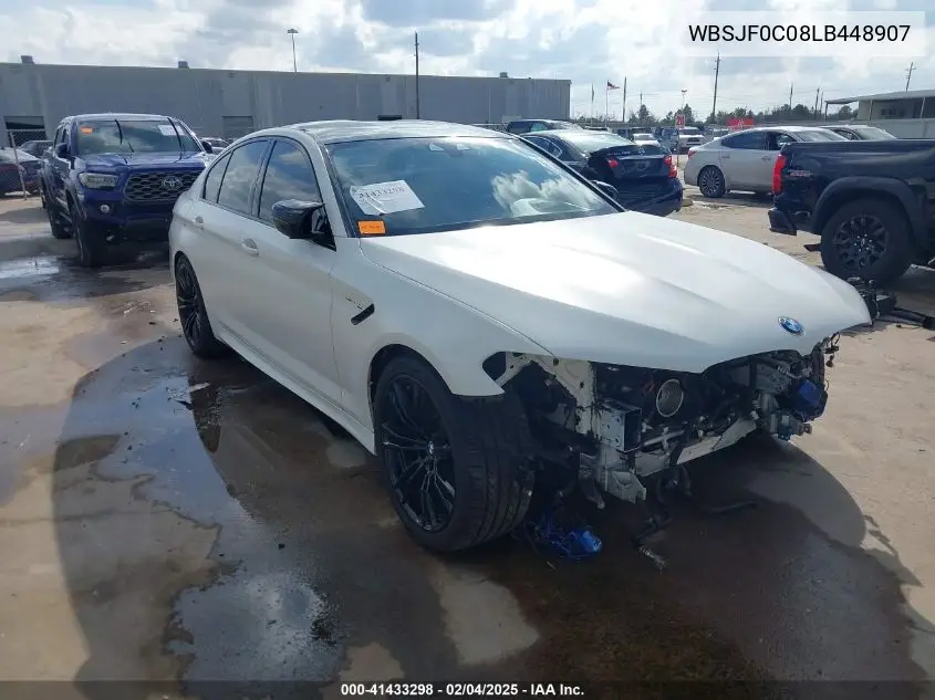 2020 BMW M5 Competition VIN: WBSJF0C08LB448907 Lot: 41433298