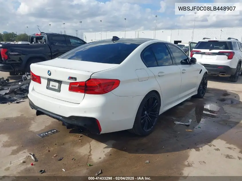 2020 BMW M5 Competition VIN: WBSJF0C08LB448907 Lot: 41433298