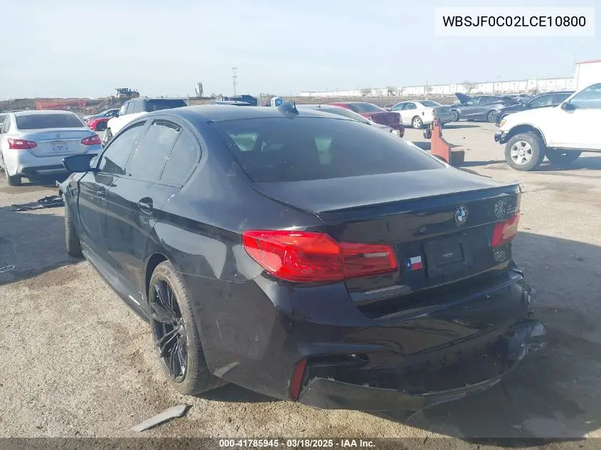 2020 BMW M5 Competition VIN: WBSJF0C02LCE10800 Lot: 41785945