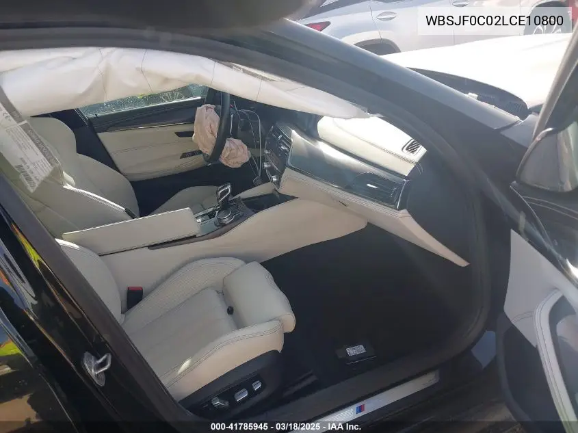2020 BMW M5 Competition VIN: WBSJF0C02LCE10800 Lot: 41785945