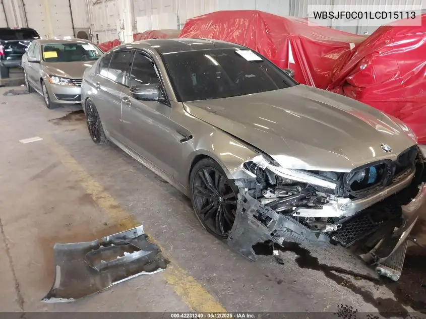 2020 BMW M5 VIN: WBSJF0C01LCD15113 Lot: 42231240