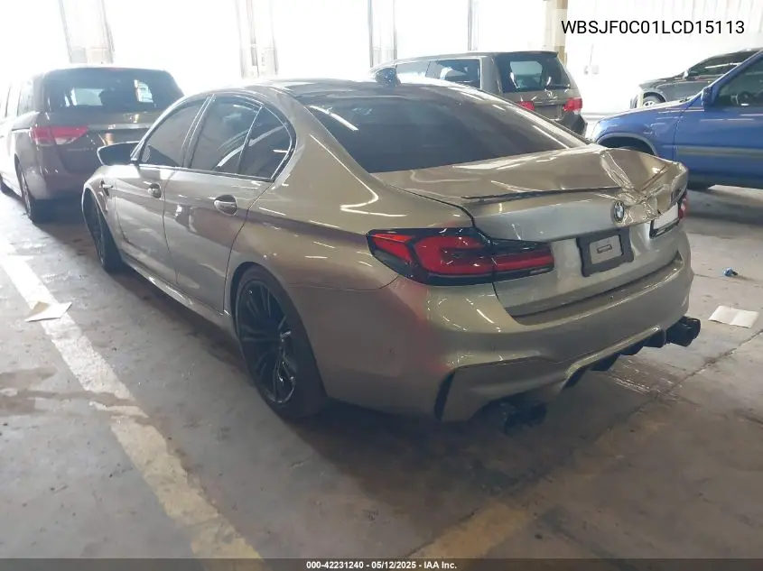 2020 BMW M5 VIN: WBSJF0C01LCD15113 Lot: 42231240
