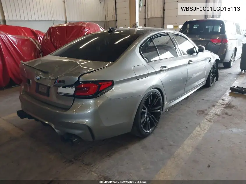 2020 BMW M5 VIN: WBSJF0C01LCD15113 Lot: 42231240