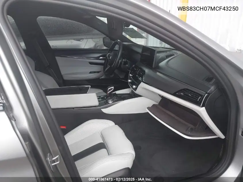 2021 BMW M5 VIN: WBS83CH07MCF43250 Lot: 41567473