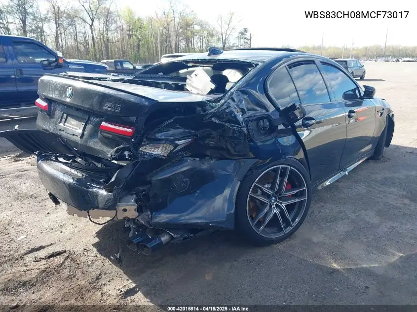 2021 BMW M5 VIN: WBS83CH08MCF73017 Lot: 42015814