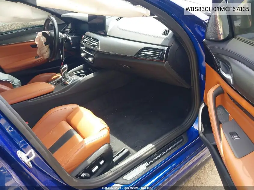 2021 BMW M5 VIN: WBS83CH01MCF67835 Lot: 42590123