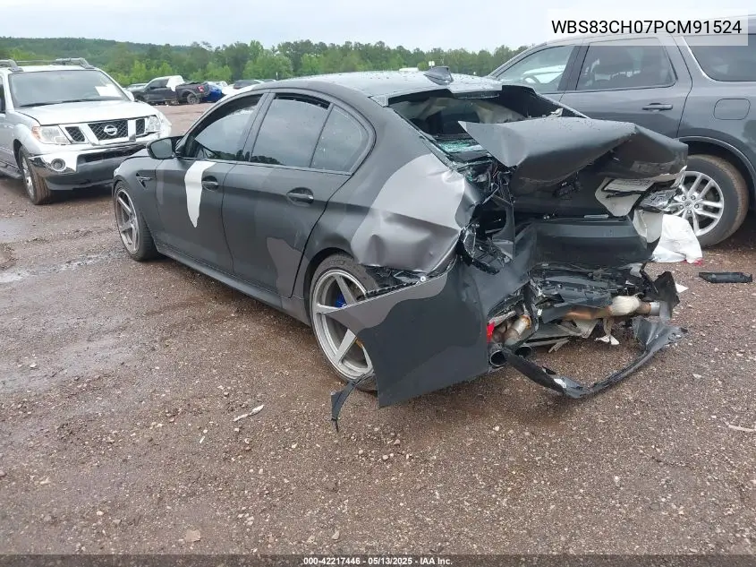 2023 BMW M5 VIN: WBS83CH07PCM91524 Lot: 42217446