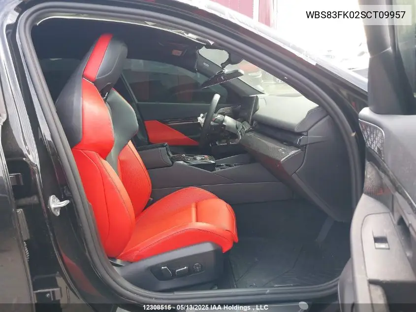 2025 BMW M5 VIN: WBS83FK02SCT09957 Lot: 12308515