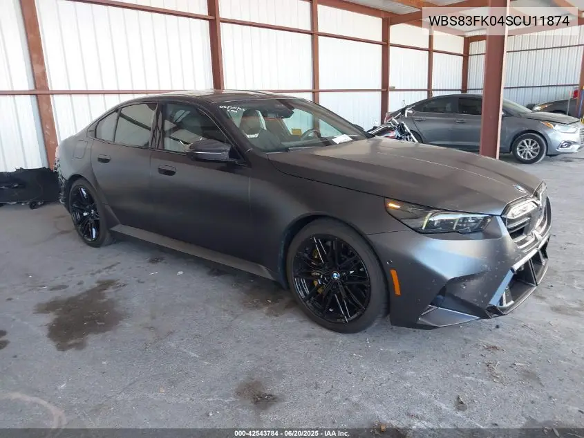 2025 BMW M5 VIN: WBS83FK04SCU11874 Lot: 42543784