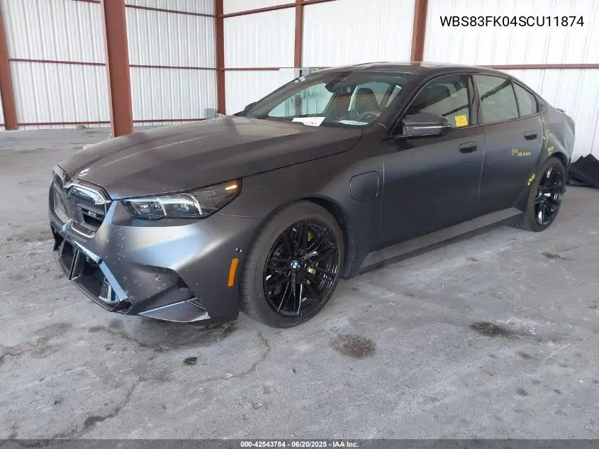 2025 BMW M5 VIN: WBS83FK04SCU11874 Lot: 42543784