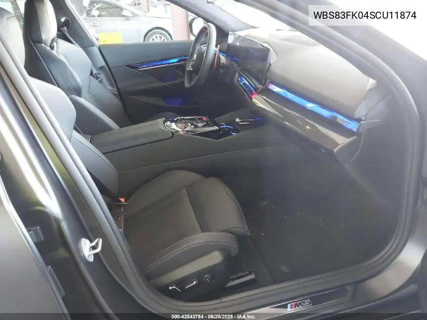 2025 BMW M5 VIN: WBS83FK04SCU11874 Lot: 42543784