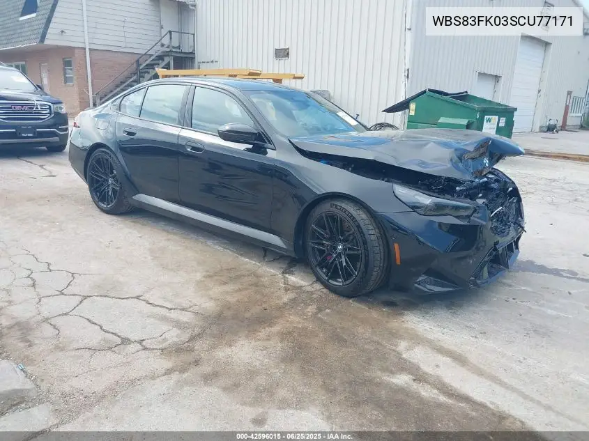 2025 BMW M5 VIN: WBS83FK03SCU77171 Lot: 42596015