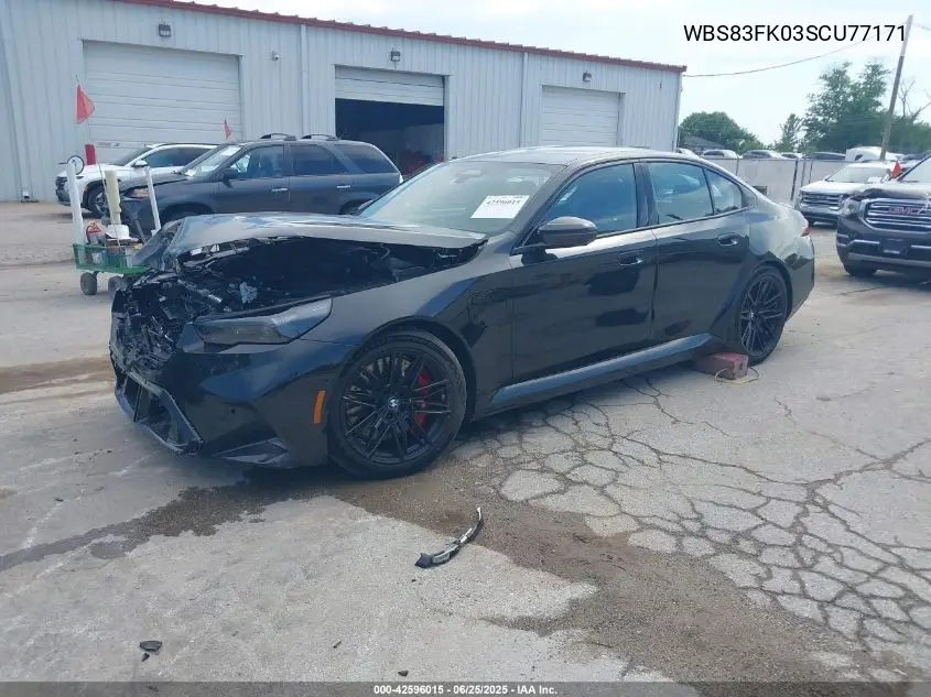 2025 BMW M5 VIN: WBS83FK03SCU77171 Lot: 42596015