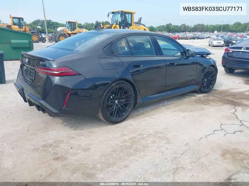 2025 BMW M5 VIN: WBS83FK03SCU77171 Lot: 42596015
