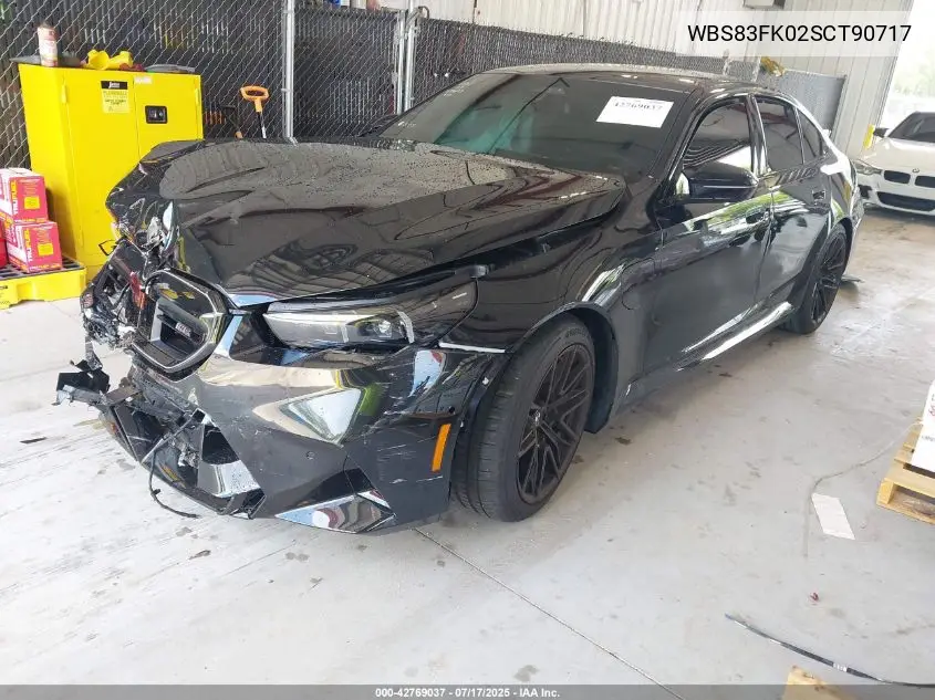 2025 BMW M5 VIN: WBS83FK02SCT90717 Lot: 42769037