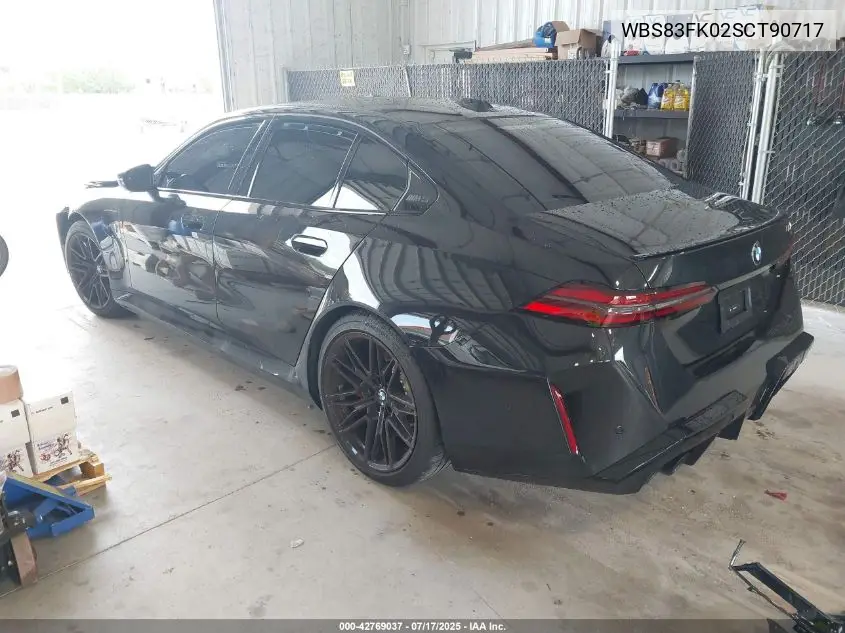 2025 BMW M5 VIN: WBS83FK02SCT90717 Lot: 42769037