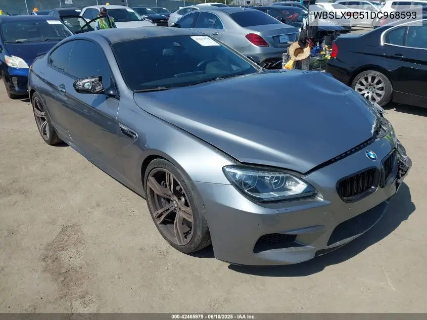 2013 BMW M6 VIN: WBSLX9C51DC968593 Lot: 42465979