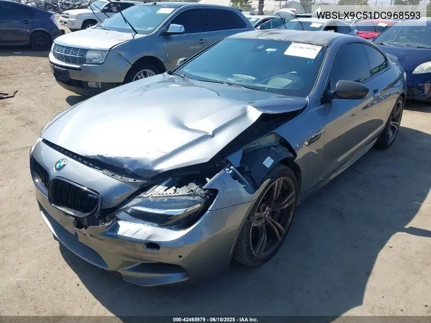 2013 BMW M6 VIN: WBSLX9C51DC968593 Lot: 42465979