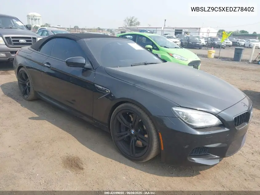2014 BMW M6 VIN: WBSLZ9C5XEDZ78402 Lot: 42399055