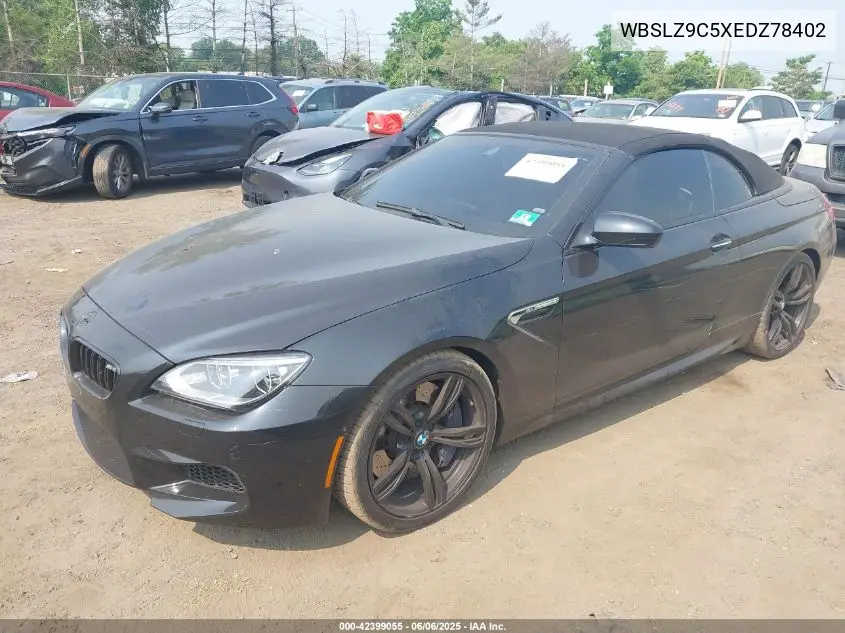 2014 BMW M6 VIN: WBSLZ9C5XEDZ78402 Lot: 42399055