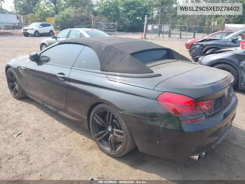 2014 BMW M6 VIN: WBSLZ9C5XEDZ78402 Lot: 42399055