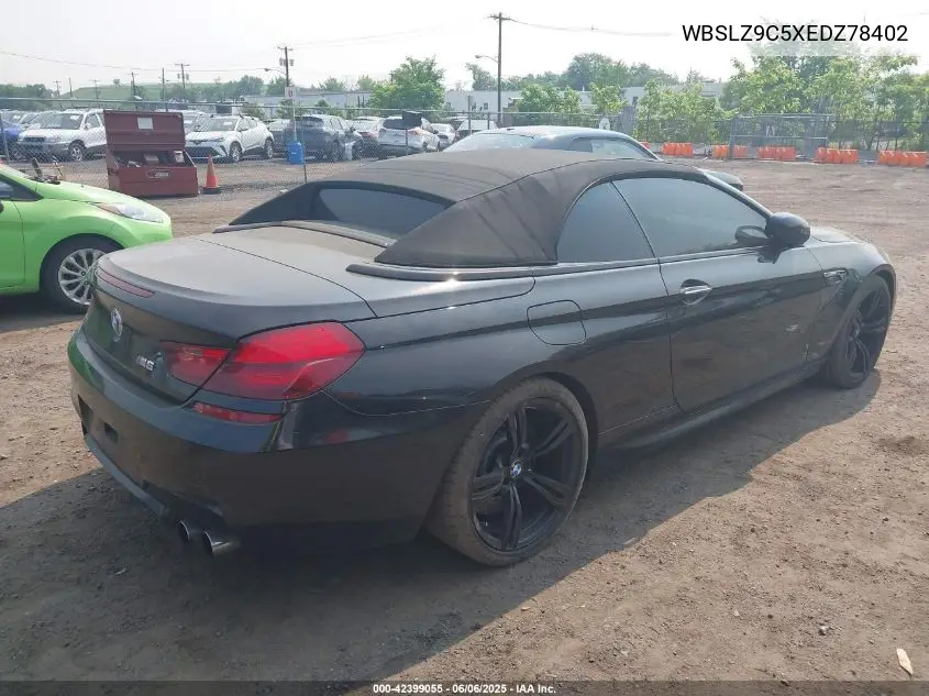 2014 BMW M6 VIN: WBSLZ9C5XEDZ78402 Lot: 42399055