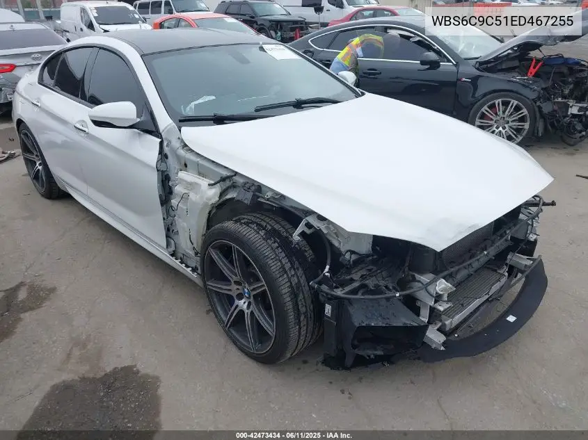 2014 BMW M6 Gran Coupe VIN: WBS6C9C51ED467255 Lot: 42473434
