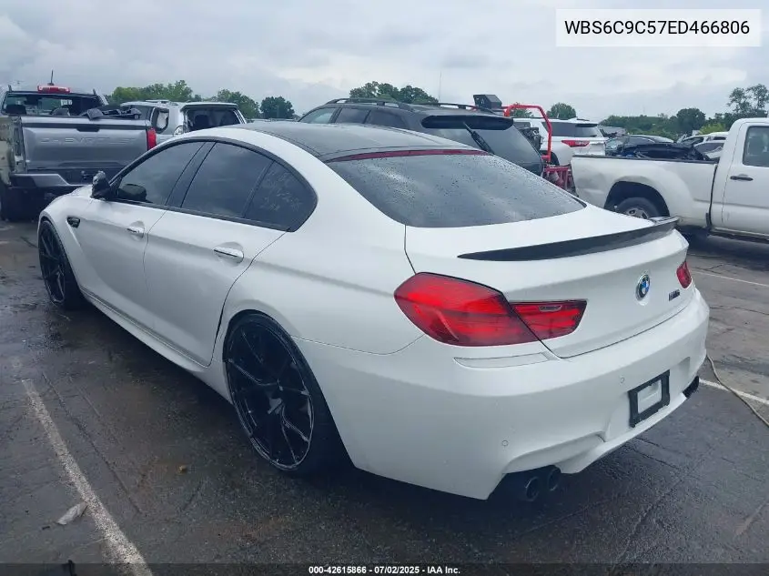 2014 BMW M6 Gran Coupe VIN: WBS6C9C57ED466806 Lot: 42615866