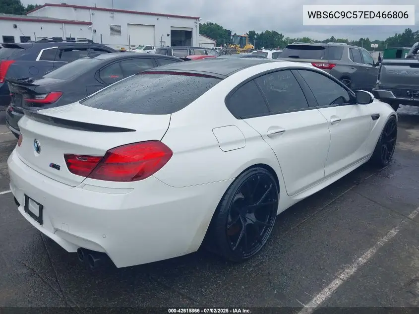 2014 BMW M6 Gran Coupe VIN: WBS6C9C57ED466806 Lot: 42615866