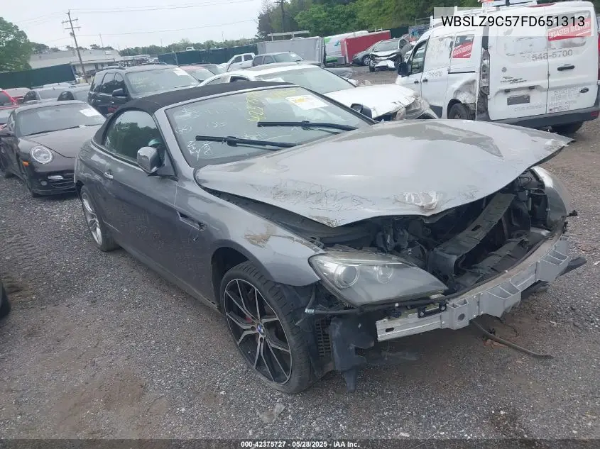 2015 BMW M6 VIN: WBSLZ9C57FD651313 Lot: 42375727