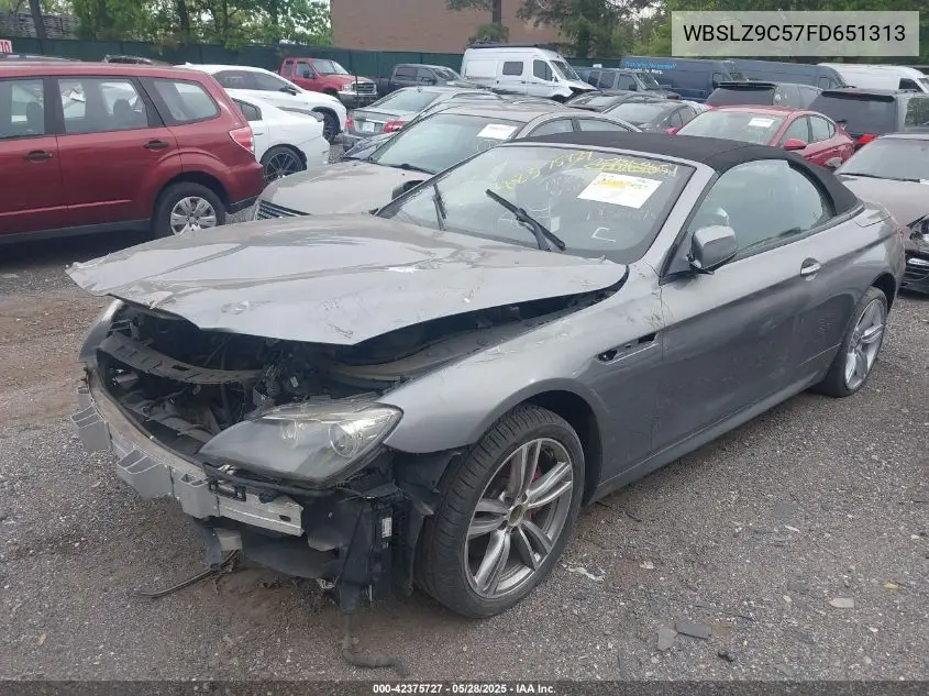 2015 BMW M6 VIN: WBSLZ9C57FD651313 Lot: 42375727