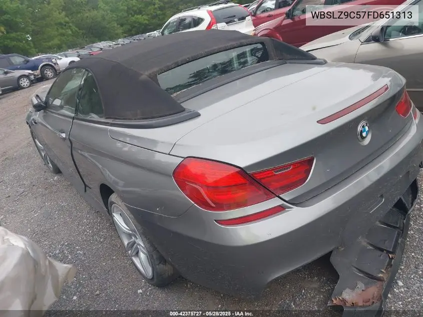 2015 BMW M6 VIN: WBSLZ9C57FD651313 Lot: 42375727