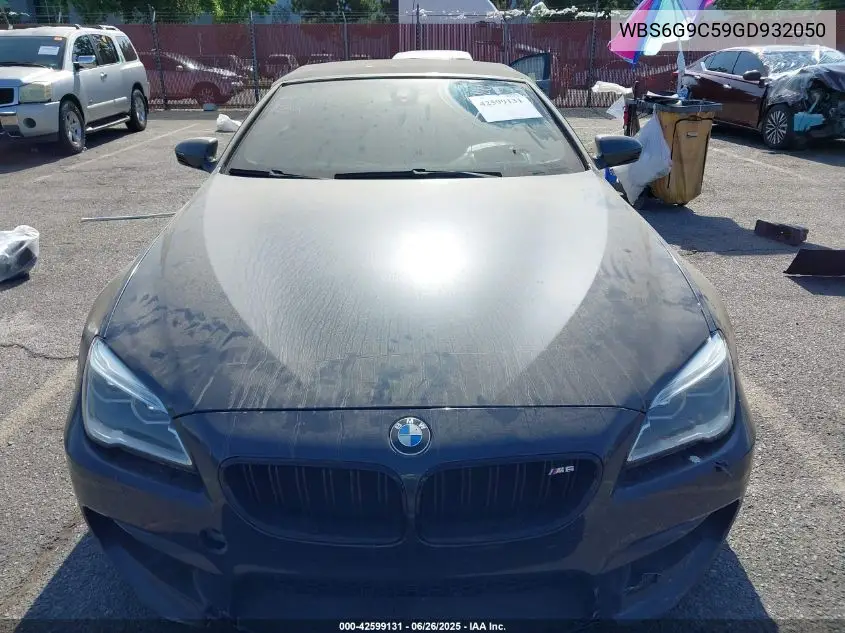 2016 BMW M6 VIN: WBS6G9C59GD932050 Lot: 42599131