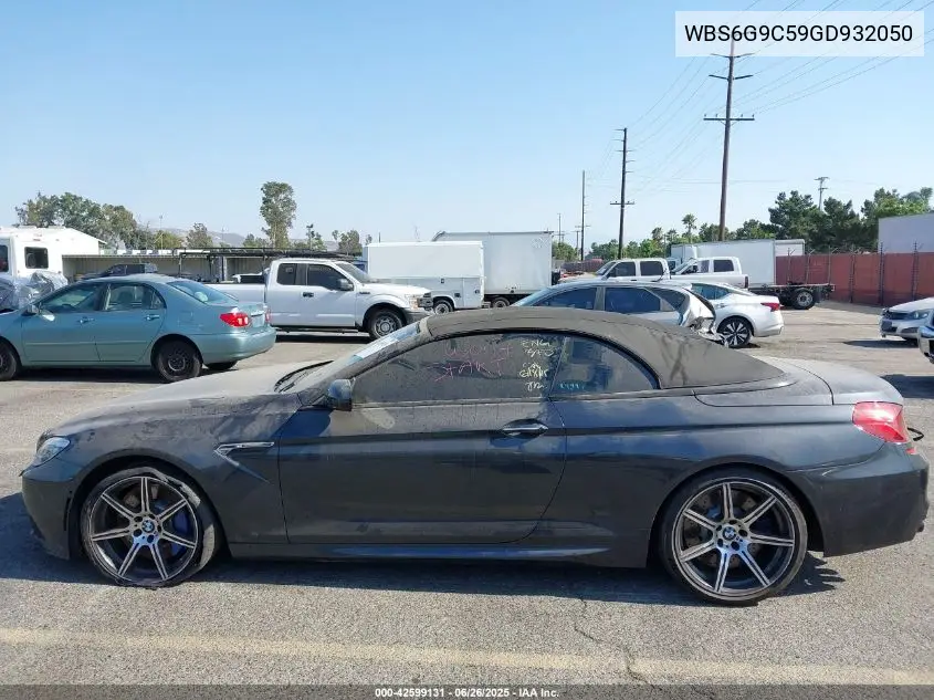 2016 BMW M6 VIN: WBS6G9C59GD932050 Lot: 42599131