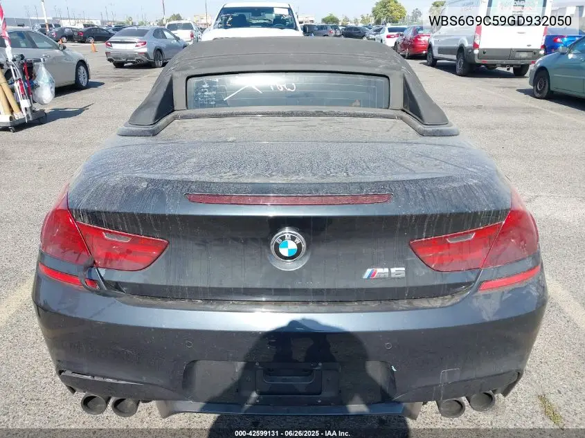 2016 BMW M6 VIN: WBS6G9C59GD932050 Lot: 42599131