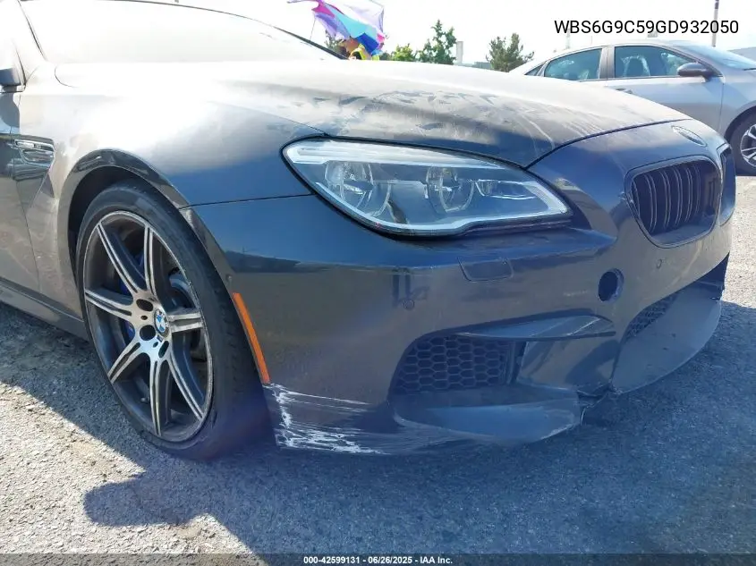 2016 BMW M6 VIN: WBS6G9C59GD932050 Lot: 42599131
