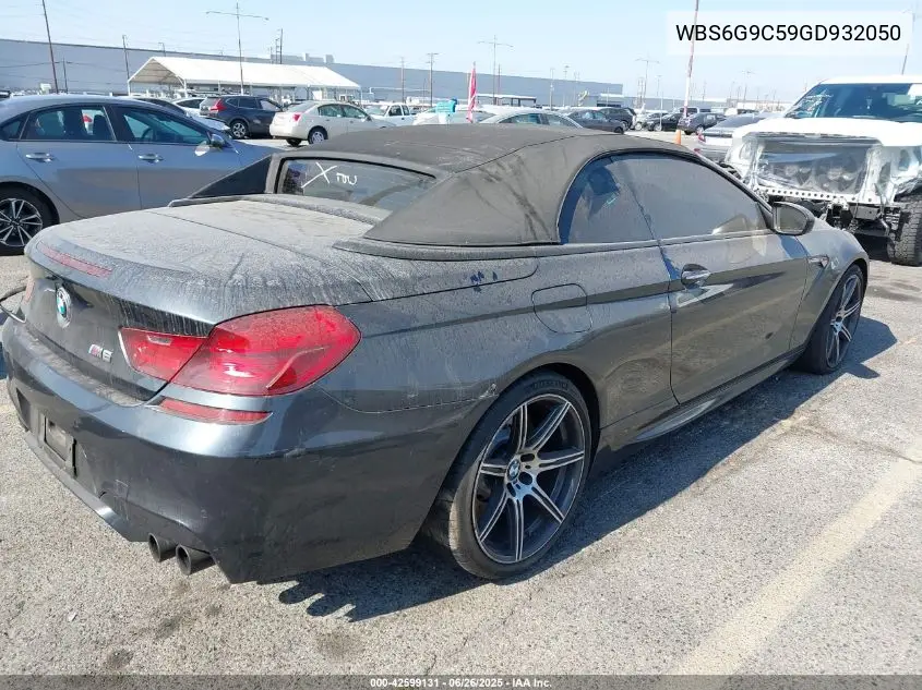 2016 BMW M6 VIN: WBS6G9C59GD932050 Lot: 42599131