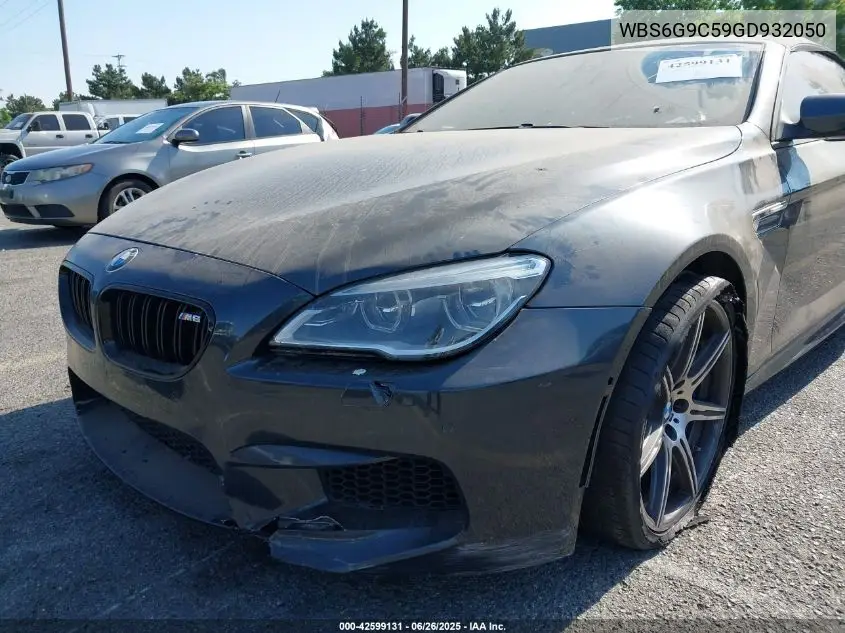 2016 BMW M6 VIN: WBS6G9C59GD932050 Lot: 42599131