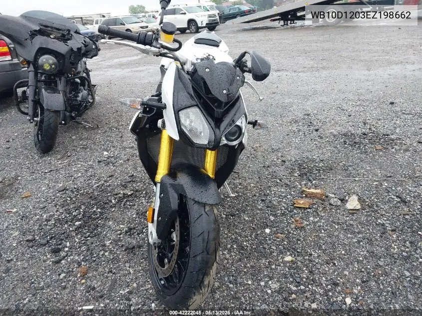 2014 BMW S 1000 R VIN: WB10D1203EZ198662 Lot: 42222048