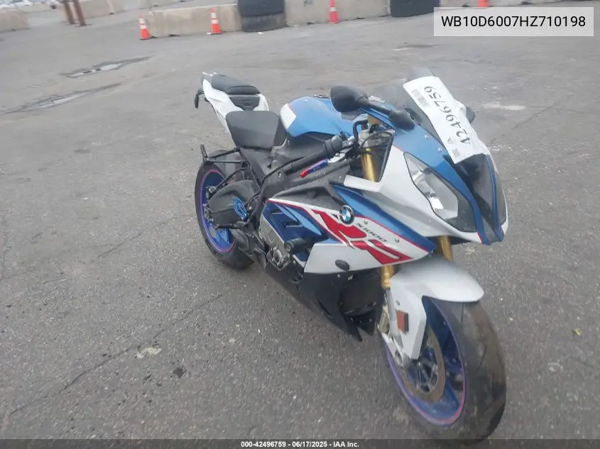 2017 BMW S 1000 Rr VIN: WB10D6007HZ710198 Lot: 42496759