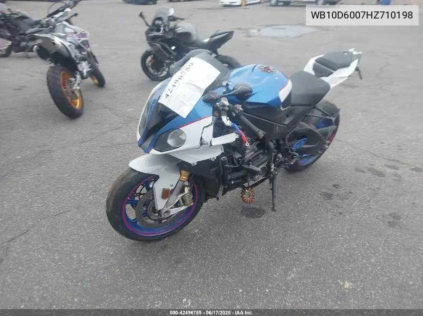 2017 BMW S 1000 Rr VIN: WB10D6007HZ710198 Lot: 42496759