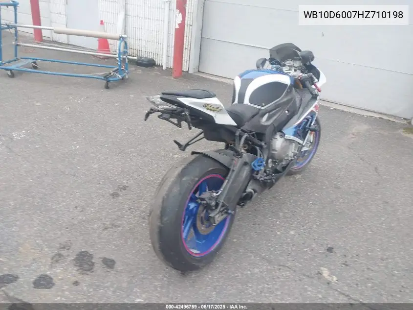 2017 BMW S 1000 Rr VIN: WB10D6007HZ710198 Lot: 42496759