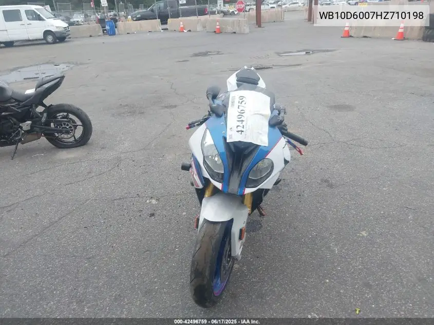 2017 BMW S 1000 Rr VIN: WB10D6007HZ710198 Lot: 42496759