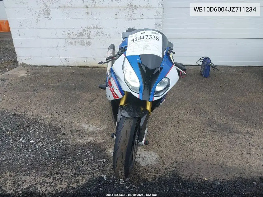 2018 BMW S 1000 Rr VIN: WB10D6004JZ711234 Lot: 42447338