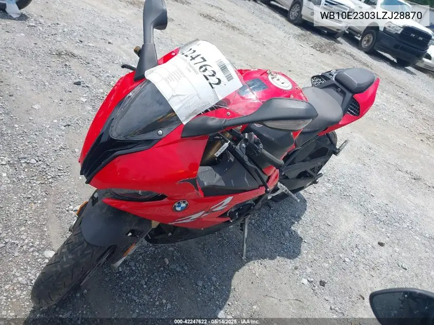 2020 BMW S 1000 Rr VIN: WB10E2303LZJ28870 Lot: 42247622